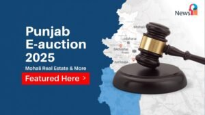 Mohali Real Estate E Auction Opens Under PUDA and GMADA- Last Date 06-10-2025