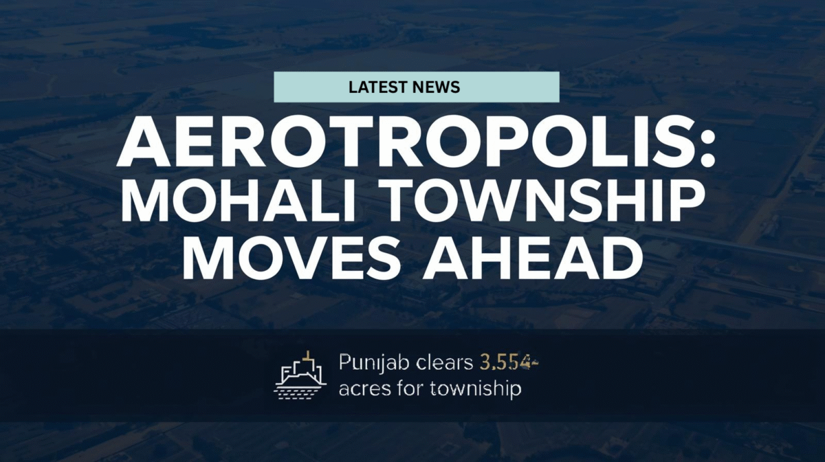 Aerotropolis Latest News in Mohali shows township development near airport