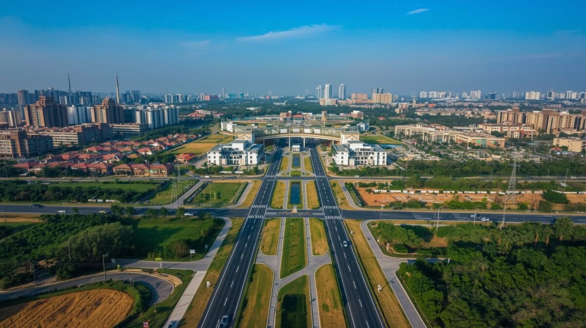 Aerial view of IT City and Aerocity Mohali showcasing property growth in 2025