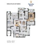 Aerial view of Marbella Royce Mohali Punjab’s tallest luxury residential towers