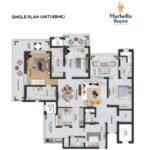 Aerial view of Marbella Royce Mohali Punjab’s tallest luxury residential towers