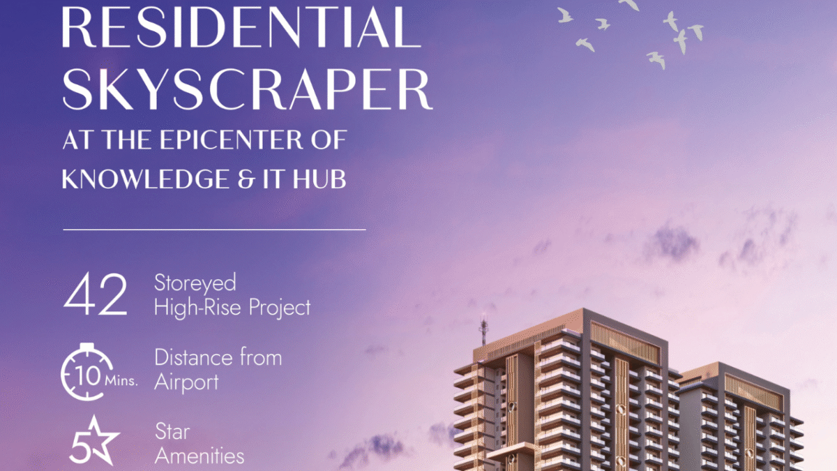 Aerial view of Marbella Royce Mohali Punjab’s tallest luxury residential towers