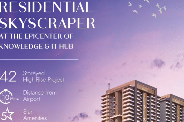 Aerial view of Marbella Royce Mohali Punjab’s tallest luxury residential towers