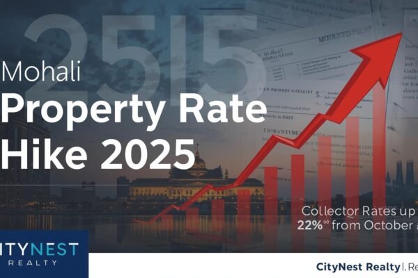 Mohali property prices 2025 collector rate increase chart