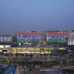Exterior view of CP 67 Mall Mohali commercial property with shops and offices (CP 67 Mall Mohali).